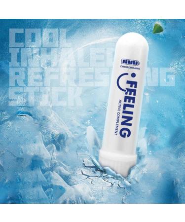LINGJIONG Mint Inhaler Nasal Stick Pocket Sinus Inhaler 18ml Nasal Inhaler for Refreshing Mind Eliminating Drowsiness Increasing Concentration Improving - Buy Online on GoSupps.com