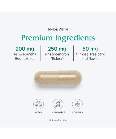 Vitanica Cortisol Relief Dr. Formulated Sleep Stress Cortisol Manager Supplement Vegan 60 Capsules Cortisol Relief Pro Logo - Buy Online on GoSupps.com