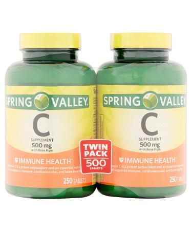 Spring Valley - Vitamin C 500 Milligram with Rose Hips 500 Tablets 1