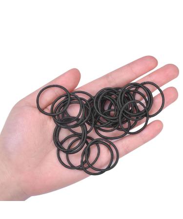 Avodova 200-Piece Black Elastic Hair Ties Metal-Free Thin Ponytail Holders for Women & Girls - Buy Online on GoSupps.com