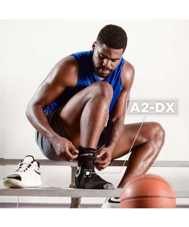 Zamst A2-DX Ankle Brace - Adjustable XL Black for Sprain Prevention | International Shipping Available - Buy Online on GoSupps.com