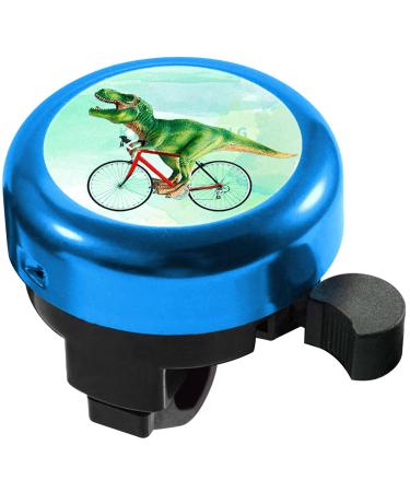 Sangkoo bicycle bell bicycle bell racing bike cycling bicycle bell children crisp sound for adult young girls blue tyrannosaurus rex