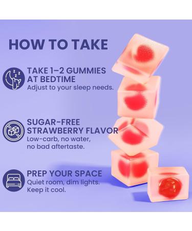 Melatonin Gummies 10mg 20mg with Magnesium for Adults | Drug Free | Sleep Aid | Sugar Free | L-Theanine, Ashwagandha, B6, B12, Lemon Balm & Chamomile, Supports Deep Relaxation, 60 Cts 60 Count (Pack of 1) - Buy Online on GoSupps.com