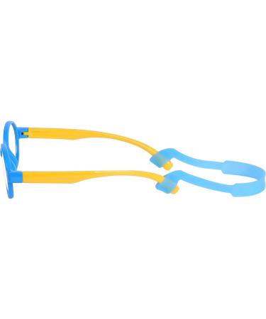 Children's Blue Light Filter Glasses - UV Block TR90 Round Frame for Girls + Anti-Slide Tape & Case - Buy Online on GoSupps.com