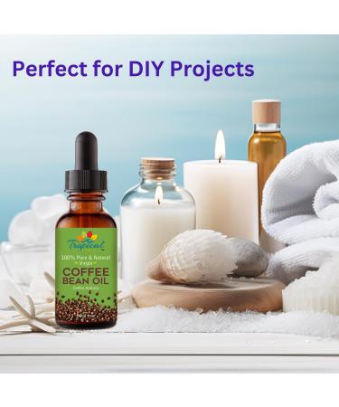 100% Pure Roasted Coffee Bean Oil - Virgin Cold Pressed Unrefined for Massage Soap Making Hair Skin & Nails | 2 fl oz - International Shipping - Buy Online on GoSupps.com