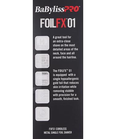 BaBylissPRO SILVERFX Metal Collection Single Foil Shaver - Buy Online on GoSupps.com