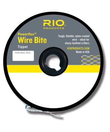 Rio Fly Fishing Tippet Power Flex-Wire Bite Tippet 30Lb 15'. Fishing Tackle, Clear