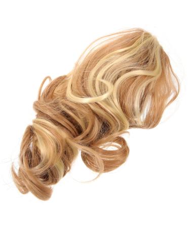 Angoily extend High temperature wire Hair piece Donut long curly hair pieces claw clips for curly hair curly wig bun short human hair wigs curls short hair wigs short hair