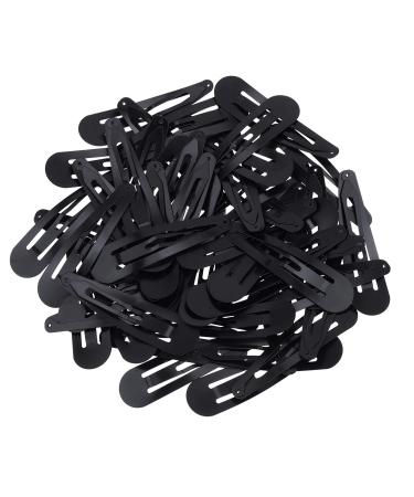 Alef Judaica Anti-rust Metal Snap Hair Clips for Women and Girls - 25 pcs Black | Non Slip Barrettes for All Hair Types - 4.9 cm | Reusable Hair Accessories - Buy Online on GoSupps.com