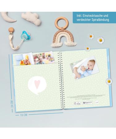 Baby Album Little Rocket - Sustainable Baby Diary for Pregnancy & First Year | Memory Album for Birth | Welcome Little Treasure! - Buy Online on GoSupps.com