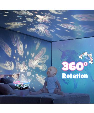 Unicorn Toys for Girls Vingtank Night Light Kids Girls Toys Age 4 5 6 7 8 Star Projector Kids Toys for 1-12 Year Old Girls Birthday Decorations Children Room Decor Green red - Buy Online on GoSupps.com
