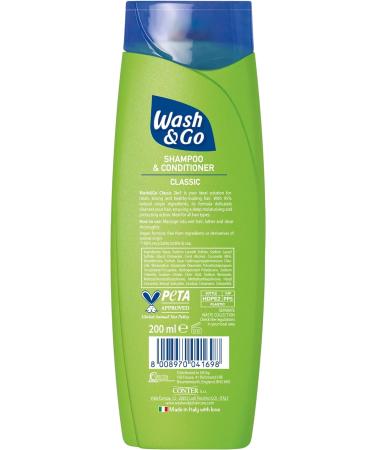 Wash & Go 2 in 1 Classic Shampoo and Conditioner - Pack of 9 Bottles - Buy Online on GoSupps.com
