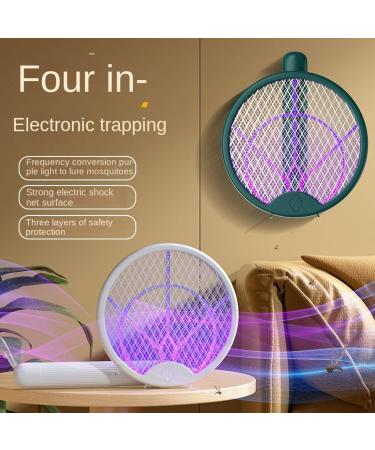 Folding Mosquito Swatter Electric Mosquito Swatter USB Purple Light Mosquito Trap Electric Mosquito Killer Lamp 1 Pack 2 Pack White 2 piece set - Buy Online on GoSupps.com