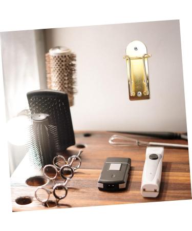 Housoutil Clipper Stand Beard Holder Barber Clippers Professional Hair Scissor Holder Hair Clipper Hair Trimmer Holder Barber Clipper Holder Fader Gem Stainless Steel 12.5x6cm Gloden - Buy Online on GoSupps.com