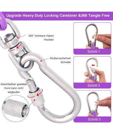 Shop Tie-Out Leashes for Dogs - 9M Purple Yard Leash for Ultimate Outdoor Comfort - Buy Online on GoSupps.com