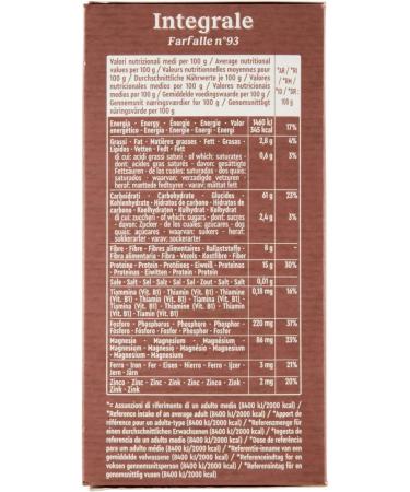  Italian Gourmet E.R. Cecco Pasta Farfalle Integrali No. 93 Italian Pasta 500 g + Pulpa Italian Gourmet 400 g Pack of 10 - Buy Online on GoSupps.com