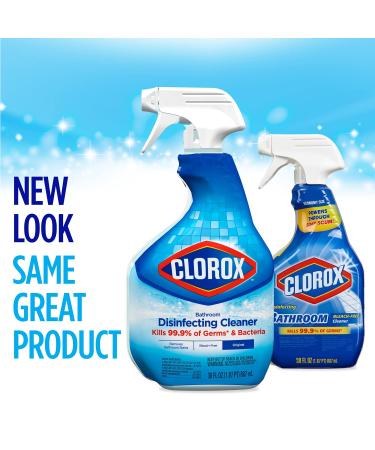 Clorox Disinfecting Bathroom Cleaner, 30 oz Spray Bottle - Bleach Free - Buy Online on GoSupps.com