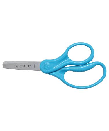 Westcott 15968 Right- and Left-Handed Scissors, Kids' Scissors, Ages 4-8, 5-Inch Blunt Tip, Neon Blue Neon Blue 5-Inch Blunt Tip - Buy Online on GoSupps.com