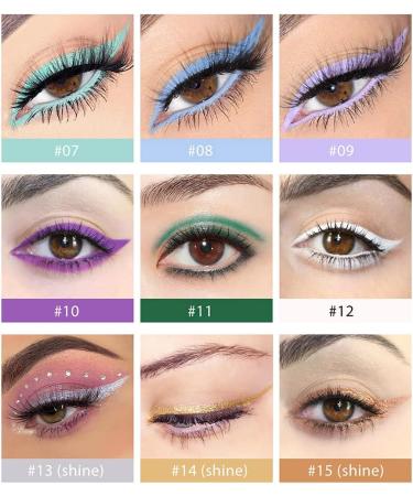 JAWSEU 20 Colors Eyeliner Gel Pen Matte Eyeliner Kit Makeup Liner Gel Pencil Longlasting Waterproof Gel Eyeliner for Eye Makeup 20 Pieces - Buy Online on GoSupps.com