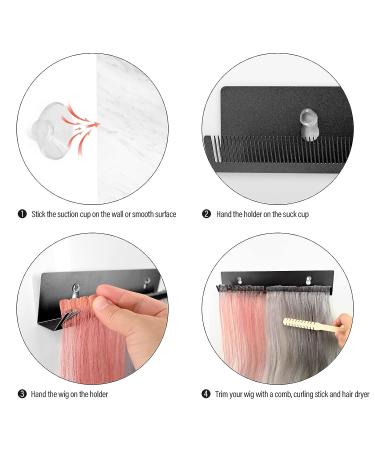 EHDIS Hair Extension Holder - Stainless Steel Hair Styling Stand for Washing, Coloring, and Drying - Ideal for Weft, Clip-In, Tape-In Extensions - Buy Online on GoSupps.com