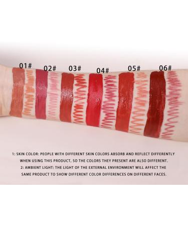  CGACCSD Lipstick and Pencil Kit | 6 Shades of Lipstick with 6 Pencils | Glossy Matte Anti-Fling | for Girls Summer Makeup Beauty Date Travel Event - Buy Online on GoSupps.com