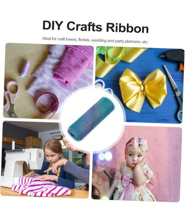 VILLCASE 2 Rolls Gradient Mesh Shimmery Skirt Mesh Ribbon Tulle Table Runner Bling Ribbon Child Bow Tie - Buy Online on GoSupps.com