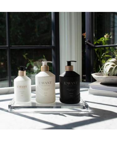 L AVANT Collective Luxury Home Essentials Bundle | High-Performing Dish Soap Hand Soap Multipurpose Cleaner Scrub Brush Lucite Tray | Eco-Friendly Fresh Linen - Buy Online on GoSupps.com