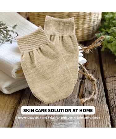 Loelle Copper Peeling Glove - Natural Copper Fiber Body Sponge for Exfoliation Cellulite Reduction & Dark Stain Removal - Reusable 1 Piece - Buy Online on GoSupps.com