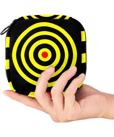 Menstruation Pad Bag with Zipper - Stylish Women's Napkin & Tampon Storage - Ideal for Girls and Women | Target Yellow Circle - Buy Online on GoSupps.com