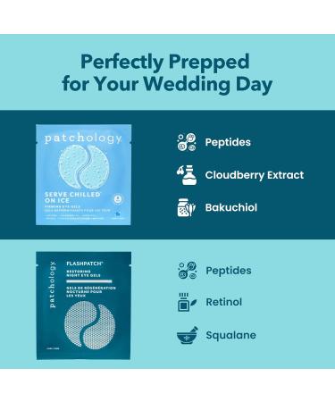 Patchology Bridal Shower Gift Box Something Blue Cooling Under Eye Patches for Brides & Bridesmaids Depuffing & Firming Gel Masks with Peptides & Bakuchiol Wedding Skincare Gift Set - Buy Online on GoSupps.com