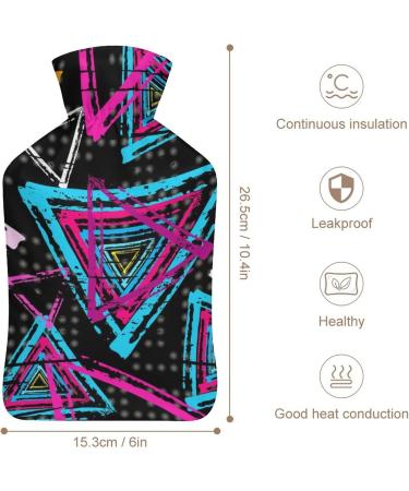 Hot Water Bottle with Lid - Rubber Hot Water Bag for Pain Relief Cramps and Foot Warmer - Ideal for Hot and Cold Therapy | International Shipping Available - Buy Online on GoSupps.com