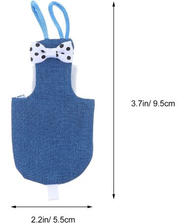 TEHAUX Bird Diaper Harness | Parrot Flight Suit | Cockatiel Costume | Budgerigar Diaper | Pet Bird Vest with Leash (Random Bow Style) - Buy Online on GoSupps.com