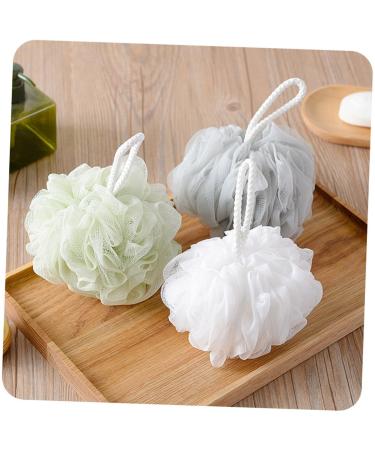 Healeved Lanyard Cord 4pcs Bath Pouf Sponges Bath Sponge Mesh Pouf Shower Sponge Bath Ball Shower Ball or Bath Towel Lanyard
