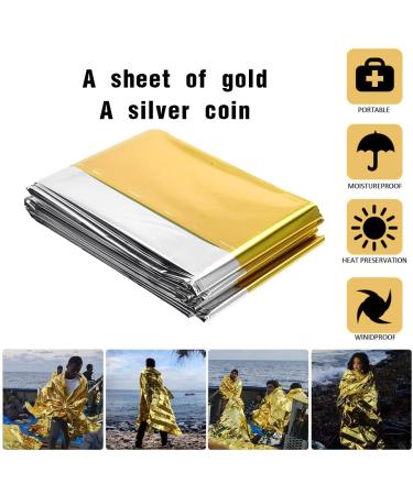 Multifunctional Rescue Ceiling & Thermal Blankets - Waterproof Windproof & Ideal for Hiking Camping Skiing | Set of 3 (160x210cm) - Buy Online on GoSupps.com
