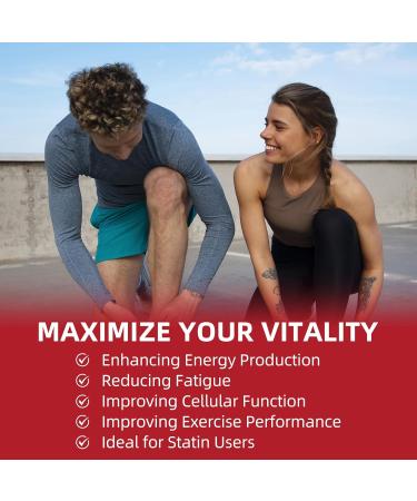 CoQ10 200mg Softgels with PQQ & Omega 3, Maximum Absorption Coenzyme Q10, Powerful Antioxidant for Heart & Energy Health, 120 Count, 4 Month Supply, Non-GMO - Buy Online on GoSupps.com