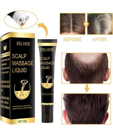 Herbal Hair Growth Serum - Anti Hair Loss Roll-On for All Hair Types | Biotin & Massage Ball | Rejuvenate & Regrow Hair Naturally - Buy Online on GoSupps.com