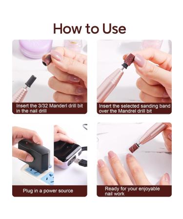 150 Pieces Nail Cutter Grinding Sleeves & Mill Bits for Gel Nails - Professional Nail Design Accessories - Buy Online on GoSupps.com
