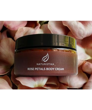 Rose Petals Body Cream | Luxurious Natural Moisturizer with Shea Butter & Aloe - Non-Greasy Rose Scent | International Shipping Available - 8 oz - Buy Online on GoSupps.com