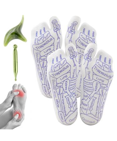 MineUp 2 pairs reflexology socks reflex zone socks with massage tools acupressure reflex zone foot massage socks foot reflex zones sock acupressure socks for improved foot health (40-44)