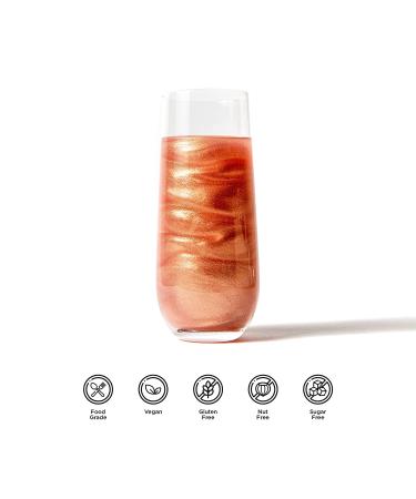Blacksherbet Rose Gold Edible Glitter 5g | KOSHER Certified for Drinks, Cakes, Strawberries, Cupcakes & Chocolate - Buy Online on GoSupps.com