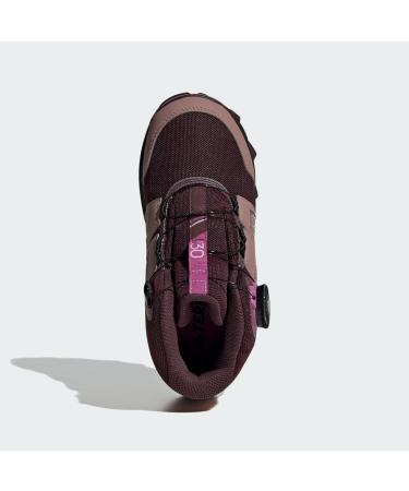 adidas Unisex Kinder Terrex Boa Mid Rain.rdy Hiking Schuhe Graue Sneakers f r Kinder (35 EU) | Shadow Maroon & Matt Purple Met Wonder Red - Buy Online on GoSupps.com