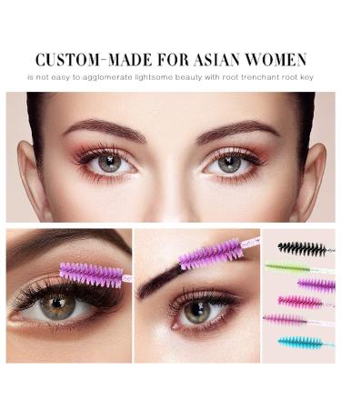 Elisel 300 PCS Disposable Crystal Eyelash Brushes - Mascara Wands Applicator for Extensions and Makeup - Multicolor - Buy Online on GoSupps.com