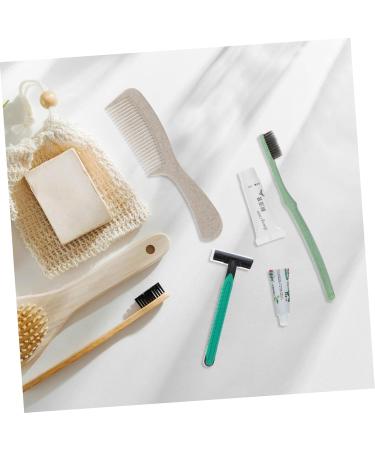 Minkissy Travel Culture Bag - Hotel Hygiene Kit with Travel Toothbrush & Cleaning Set for Guests | Convenient & Essential - Buy Online on GoSupps.com