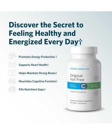 Cooper Complete - Original Multivitamin Iron Free and Advanced Omega-3 - Daily Multivitamin and Mineral Supplement Plus Fish Oil Supplement - 30 Day Supply - Buy Online on GoSupps.com