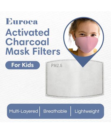 Euroca - PM2.5 Activated Charcoal Mask Filters Face Mask Filter Inserts Replacement Activated Carbon Filter For Dust Pollen & Airborne Particles Adult Size (4.75 x 3.15 in) 30-Pack Adult 30 Pcs - Buy Online on GoSupps.com