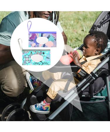 2PCS Portable Refillable Wet Wipes Pouches with Lanyard | Reusable Travel Dispensers for Baby Wipes - Jagowa EVA - Buy Online on GoSupps.com