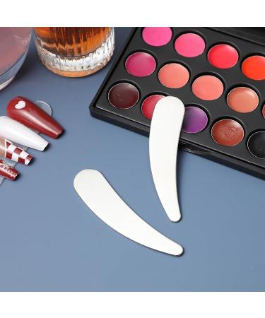 BIUDECO 2pcs Cosmetic Spatula Metal Makeup Spatula Face Cream Spatula Esthetician Supplies Makeup Spatula Small Beauty Scoop Foundation Spatula Lotion Spatula Mini Spatula for Cosmetics - Buy Online on GoSupps.com