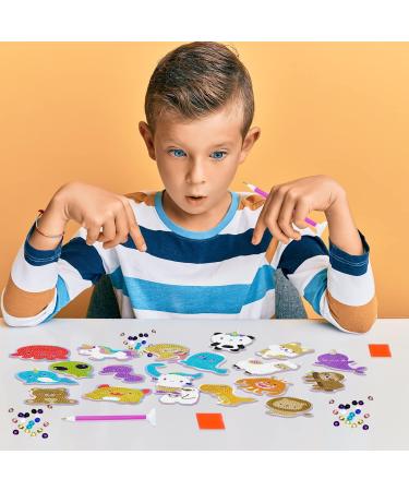 Kawaii Diamond Painting Stickers for Kids - Holographic Gem Art Kits with Diamond Art Stickers - Fun Diamond Painting for Kids - Buy Online on GoSupps.com