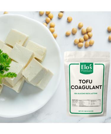 Tofu Coagulant (GDL) By Elo s Premium (100g) Food Grade Gluten Free Keto Friendly Makes Firm Soft and Silken Tofu/Bean curds Packaged In Canada Pure Glucono Delta Lactone - Buy Online on GoSupps.com
