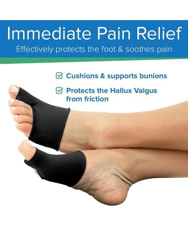 VIVEsole Gel Bunion Corrector & Toe Separators Sleeve - Orthopedic Toe Guard Straightener for Big Hammer Toe Pain Relief - Valgus Support for Women and Men (Medium) - Buy Online on GoSupps.com